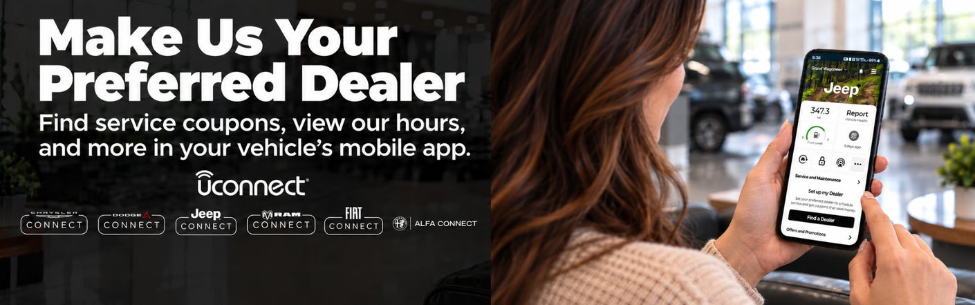 uconnect® make us your preferred dealer | Deacon's Chrysler Dodge Jeep Ram in Mayfield Village OH