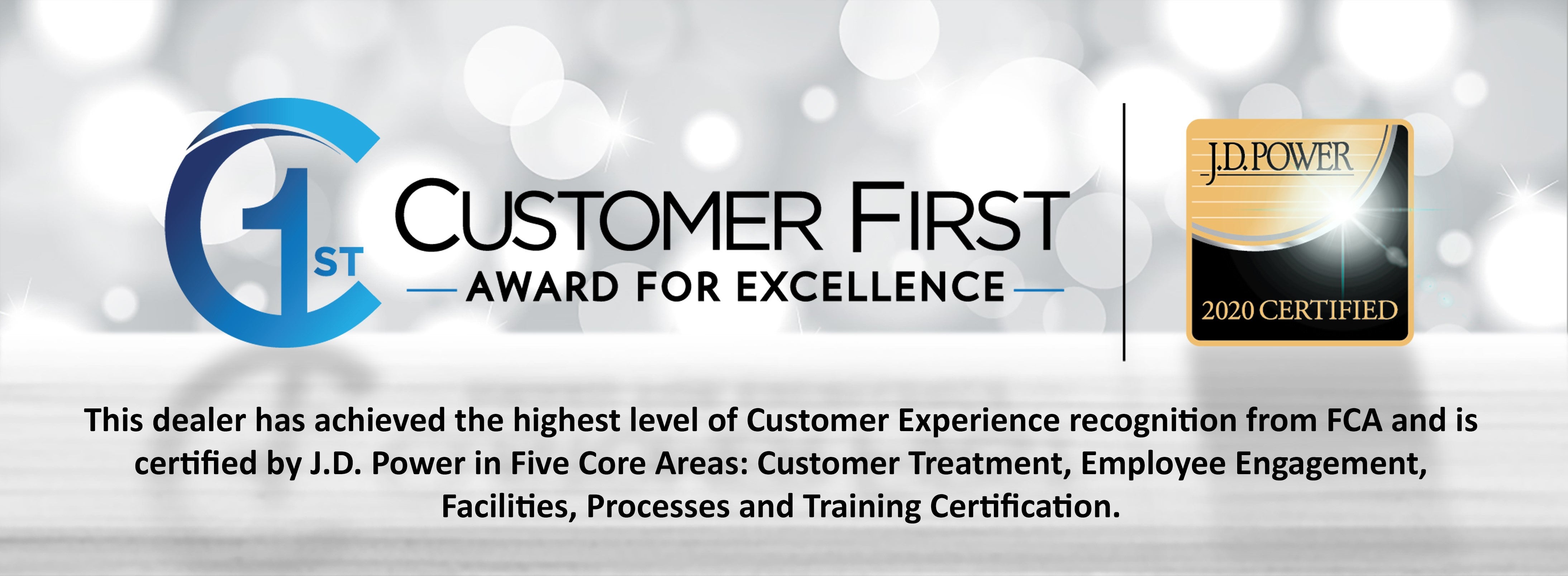 Customer First Award for Excellence for 2019 at Deacon's Chrysler Dodge Jeep Ram in Mayfield Village, OH
